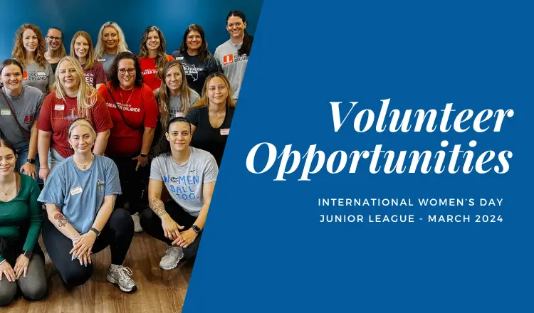 Volunteer Opportunities - International Women's day junior league - march 2024